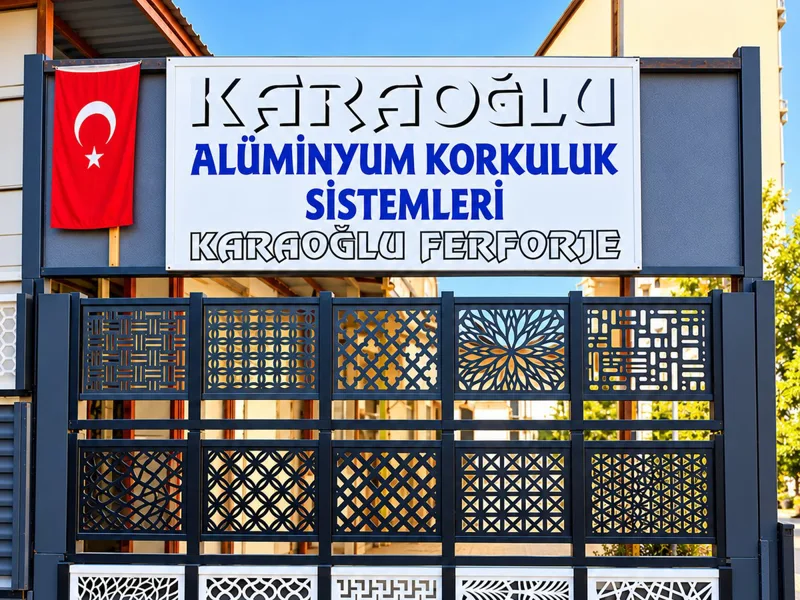 Karaoğlu Alüminyum atölye ve teşhir alanı — Edremit