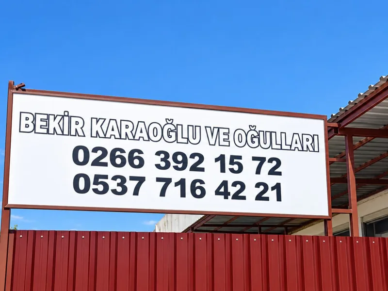 Karaoğlu Alüminyum atölye ve teşhir alanı — Edremit