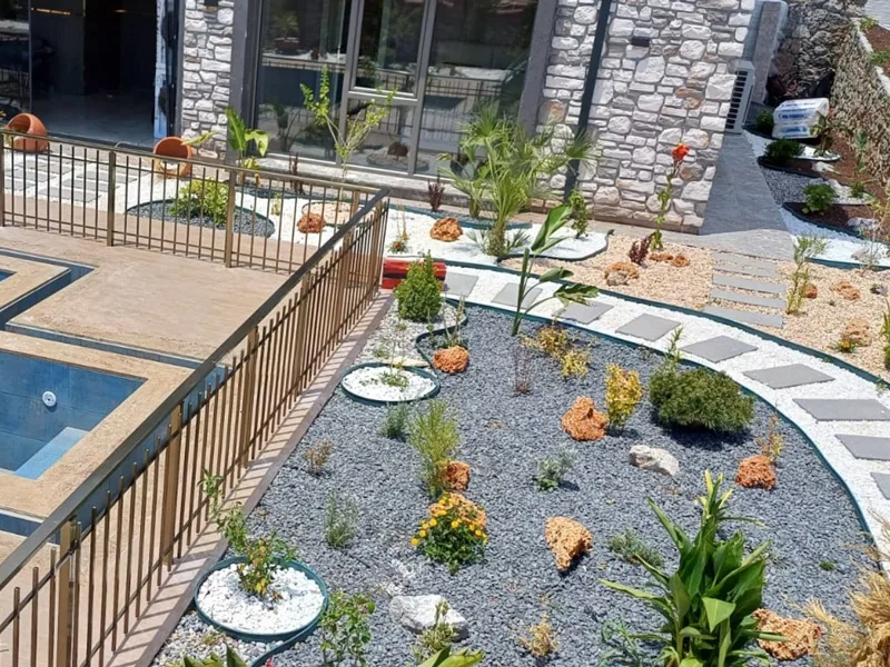 CNC lazer ve alüminyum balkon korkuluğu uygulaması — Edremit
