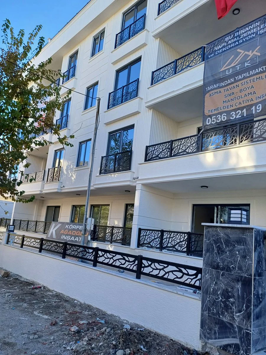 CNC lazer ve alüminyum balkon korkuluğu uygulaması — Edremit
