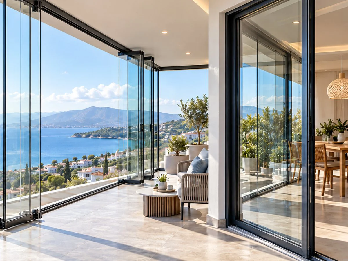 Katlanır cam balkon sistemi (tanıtım görseli)